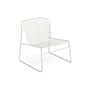 Riviera Stackable low armchair metal white / Metal - Emu