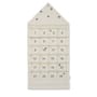 Calendrier de l'avent Star tissu blanc beige / Tissu - 24 jours / L 50 x H 100 cm - Ferm Living