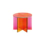 XXX Coffee table glass multicoloured / Ø 50 x H 40 cm - Handmade in Italy - Glas Italia