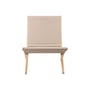 MG501 OUTDOOR - Cuba Chair Lounge armchair textile beige / Morten Gøttler, 1997 - Foldable / Rope - CARL HANSEN & SON