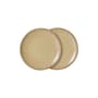 Piatto da dessert 70s ceramics ceramica beige / Set di 2 - Ø 22 cm - HK LIVING