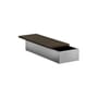 Tavolino Stanley Small legno naturale / 31 x 85 x H 20 cm - Piano/vassoio scorrevole - RED Edition