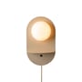 Applique con presa Tokyo metallo beige / Porta USB integrata - It's about Romi