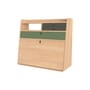 Wand-Schreibtisch Gaston holz grün / B 80 x H 72 cm - Eiche - Hartô
