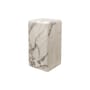 Table d'appoint Marble look Small bois blanc / H 61 cm - Effet marbre - POLSPOTTEN