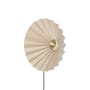 Pliss Wall light with plug textile beige / Ø 48 cm - HÜBSCH