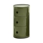 Rangement Componibili vert / 3 tiroirs - H 58 cm - Anna Castelli Ferrieri, 1968 - Kartell