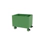 Coffre à roulettes Colour Box II bois vert / 46.8 x 35,4 x H 37.8 cm - MONTANA