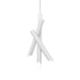 Pendelleuchte Tubes 3 LED metall weiß / H 50 cm - Nemo