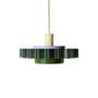 Suspension Gigi Olivia vert n°3 / Ø 28 x H 14,5 cm - Plastique recyclé, fabriqué en France - Warren & Laetitia