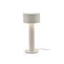 Clara 02 Table lamp ceramic white beige / Sandstone - Ø 14.5 x H 34.5 cm - Serax