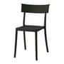 Chaise empilable Catwalk plastique noir / Recyclé - Finition mate soft touch - Kartell
