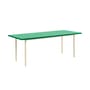 rechteckiger Tisch Two-Colour corian grün / 200 x 90 cm - MDF Valchromat® - Hay