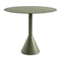 Palissade Cone Round table metal green / Ø 90 cm - Steel - Hay