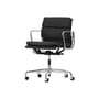 Sessel mit Rollen Soft Pad EA 217 leder schwarz / Eames, 1969 - Vitra