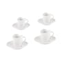 Tasse à moka To / Set de 4 avec soucoupes - Alessi