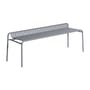 Banc Week-end métal gris / Aluminium - L 156 cm - Petite Friture