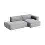 Canapé d'angle Mags Soft Low Armrest n°3 gris / 2,5 places - L 256.5 cm / Accoudoir droite - Hay