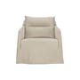 Fauteuil rembourré Weave tissu blanc - Ethnicraft