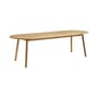 Triangle Oval table wood beige / 250 x 85 cm - Hay