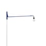 Petite Potence Wall light with plug metal blue / Jean Prouvé (1947) - L 104 cm - Vitra