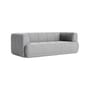 Sofa Quilton textil grau / 2-Sitzer - L 214 cm - Polsterung - Hay
