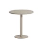 Table ronde Week-end Bistrot métal beige / Ø 70 cm - Aluminium - Petite Friture