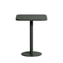 Tavolo quadrato Week-End metallo verde / Bistot - Alluminio - 60 x 60 cm - Petite Friture