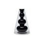 Vaso Bump Cone vetro nero / Ø 15 x H 22 cm - Vetro soffiato - Tom Dixon