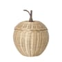 Apple Large Basket cane & fibres beige natural wood / Wicker - Ø 36.5 x H 52 cm - Ferm Living