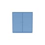 Rangement Cover Cabinet bois bleu / L 69.6 x P 30 x H 72,6 cm - 2 portes - MONTANA