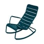 Rocking chair Luxembourg métal bleu / Aluminium - Fermob