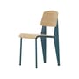 Standard Chair blue natural wood / Jean Prouvé, 1934 - Metal & wood - Vitra