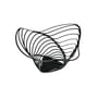 Corbeille Trinity métal noir / Ø 16,5 x H 33 cm - Alessi