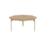 Couchtisch Vague by Uchronia holz natur / Ø 80 x H 43 cm – massive Eiche - TIPTOE