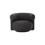 Fauteuil pivotant Burra Outdoor tissu marron - Normann Copenhagen