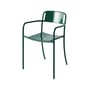 Stapelbarer Sessel Patio metall grün / Vollblech - Tolix