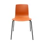 Chaise empilable Aava 02 orange / 4 pieds - Polypropylène recyclé - Arper
