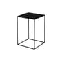 Slim Irony Coffee table metal black / 31 x 31 x H 46 cm - Zeus