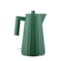 Plissé Electric kettle plastic material green / 1.7 L - UK version - Alessi