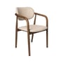 Fauteuil rembourré Henry tissu beige - POLSPOTTEN