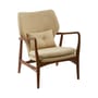 Fauteuil rembourré Peggy tissu beige - POLSPOTTEN