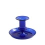 Portacandela Flare Small vetro blu / H 7,5 cm - Hay