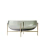 Echasse Bowl metal glass grey gold /Ø 29 x H 28 cm - Audo Copenhagen