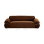 Sofa Elea textil braun / 3-Sitzer – L 230 cm - NV GALLERY