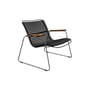 Fauteuil bas Click Roomy Lounge plastique noir - Houe