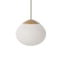 Sospensione Acorn vetro bianco / Ø 21 cm - Vetro & Rovere - Bolia
