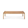 Table basse Jack Outdoor tissu bois naturel / 120 x 65 cm - Teck - Ethnicraft