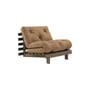 Fauteuil convertible Roots / Dormeuse & lit d'appoint - 3 positions / Structure marron - KARUP DESIGN