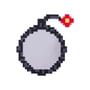 Miroir mural Pixel - Bomb bois gris / 55,5 x 60 cm - Seletti